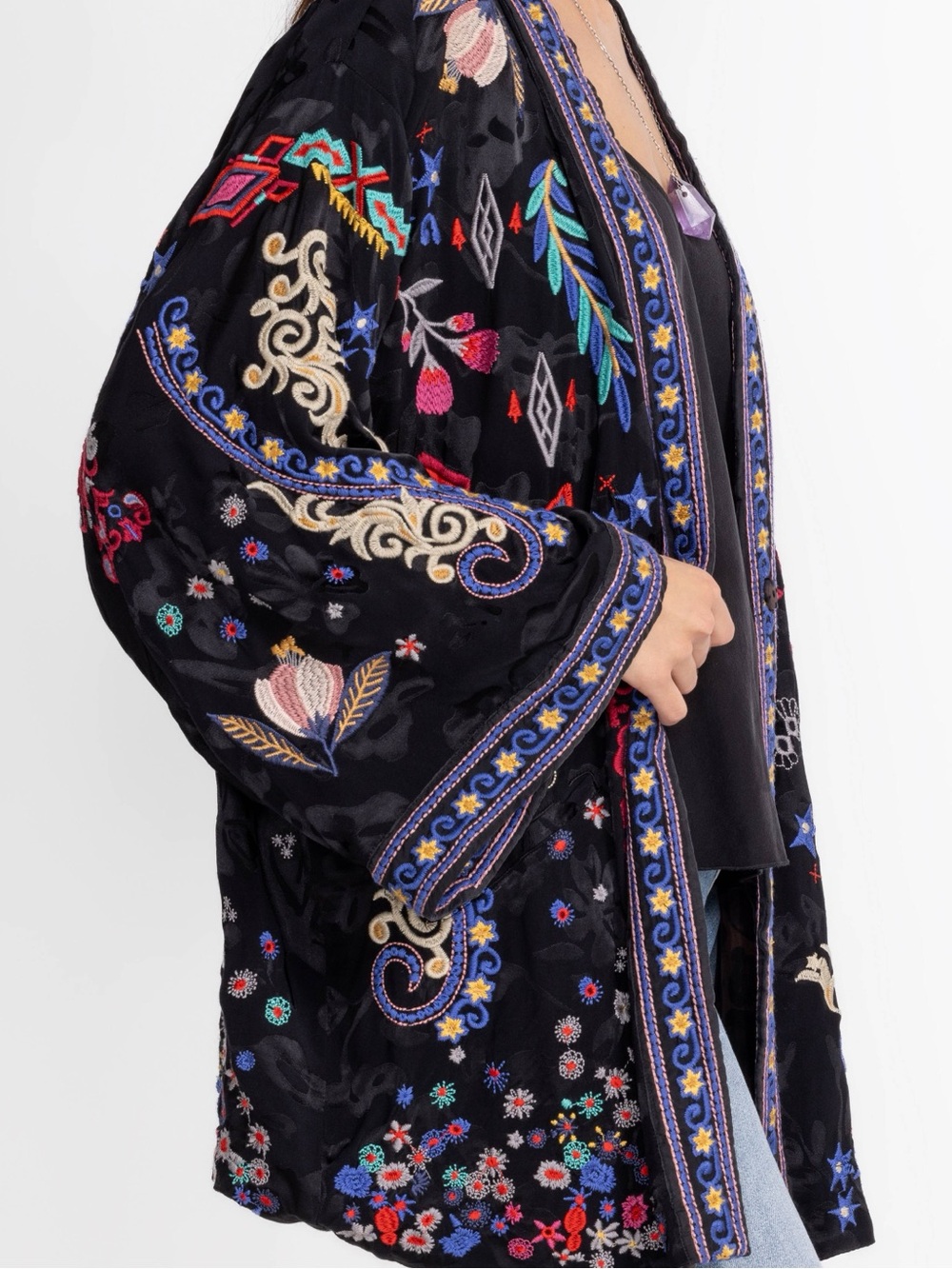 Johnny Was heavily embroidered Elletra Reversible
Kimono NWT RARE - Picture 9 of 14